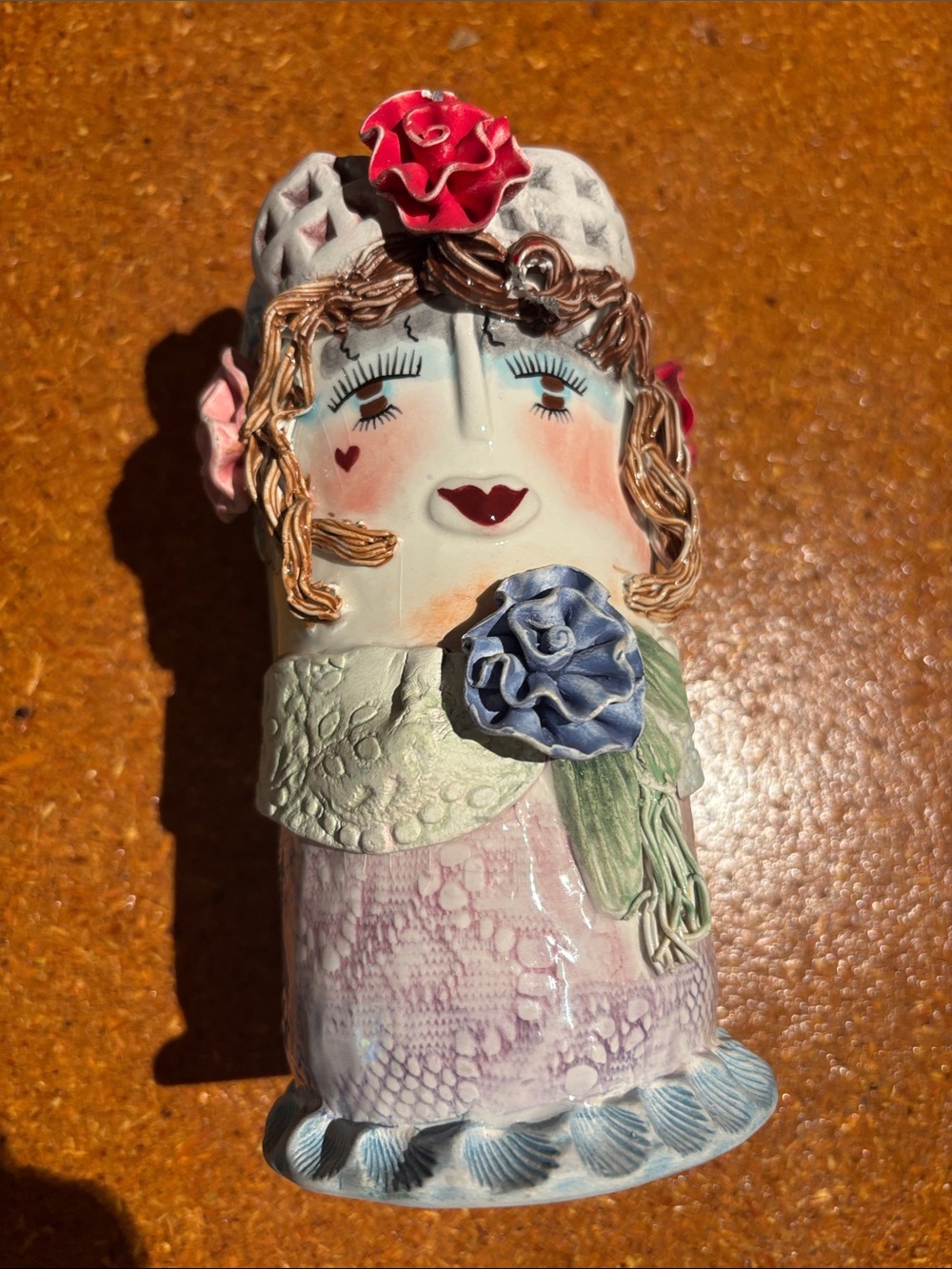 Lady Head Vase from “Garden Girls” Collection by artist Ellen Williams with Ganz